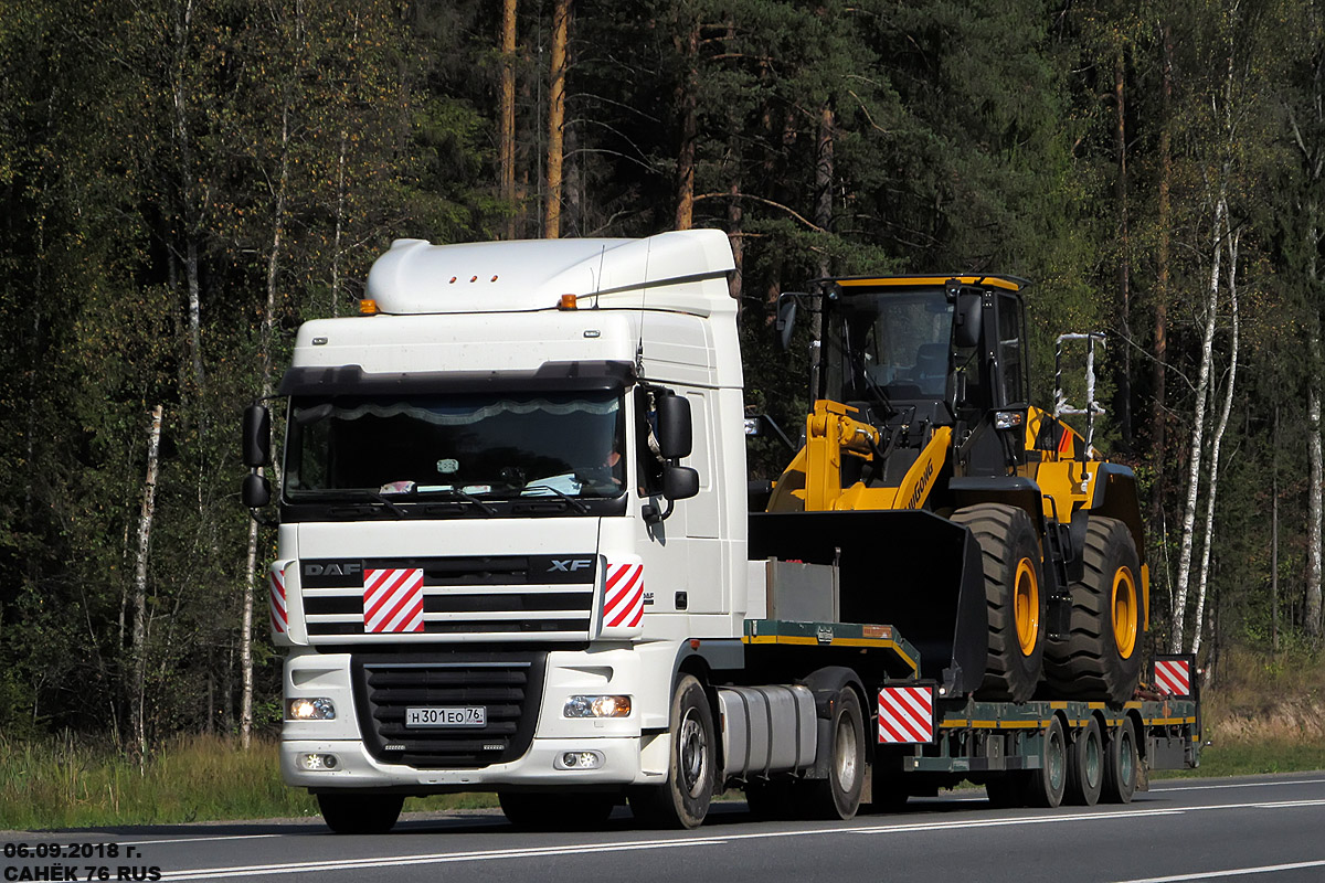 Ярославская область, № Н 301 ЕО 76 — DAF XF105 FT