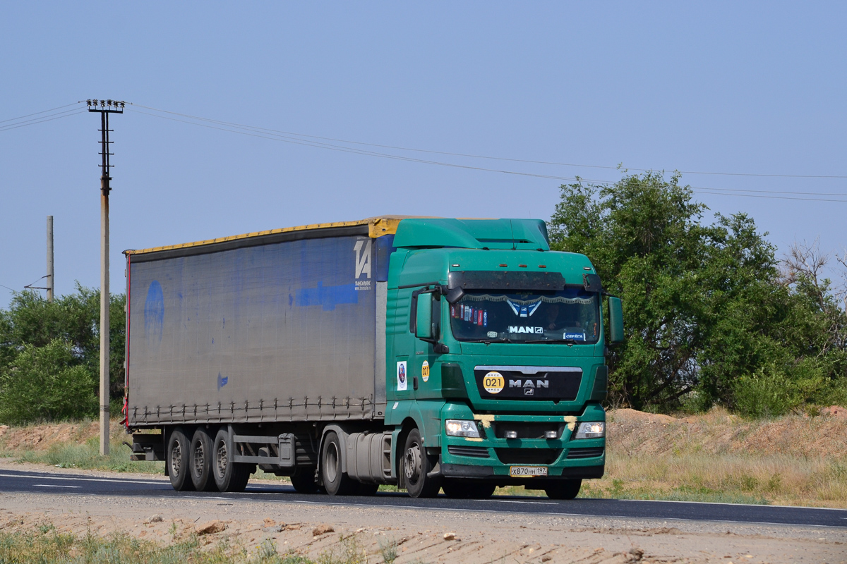 Москва, № Х 870 НН 197 — MAN TGX ('2007) 18.400