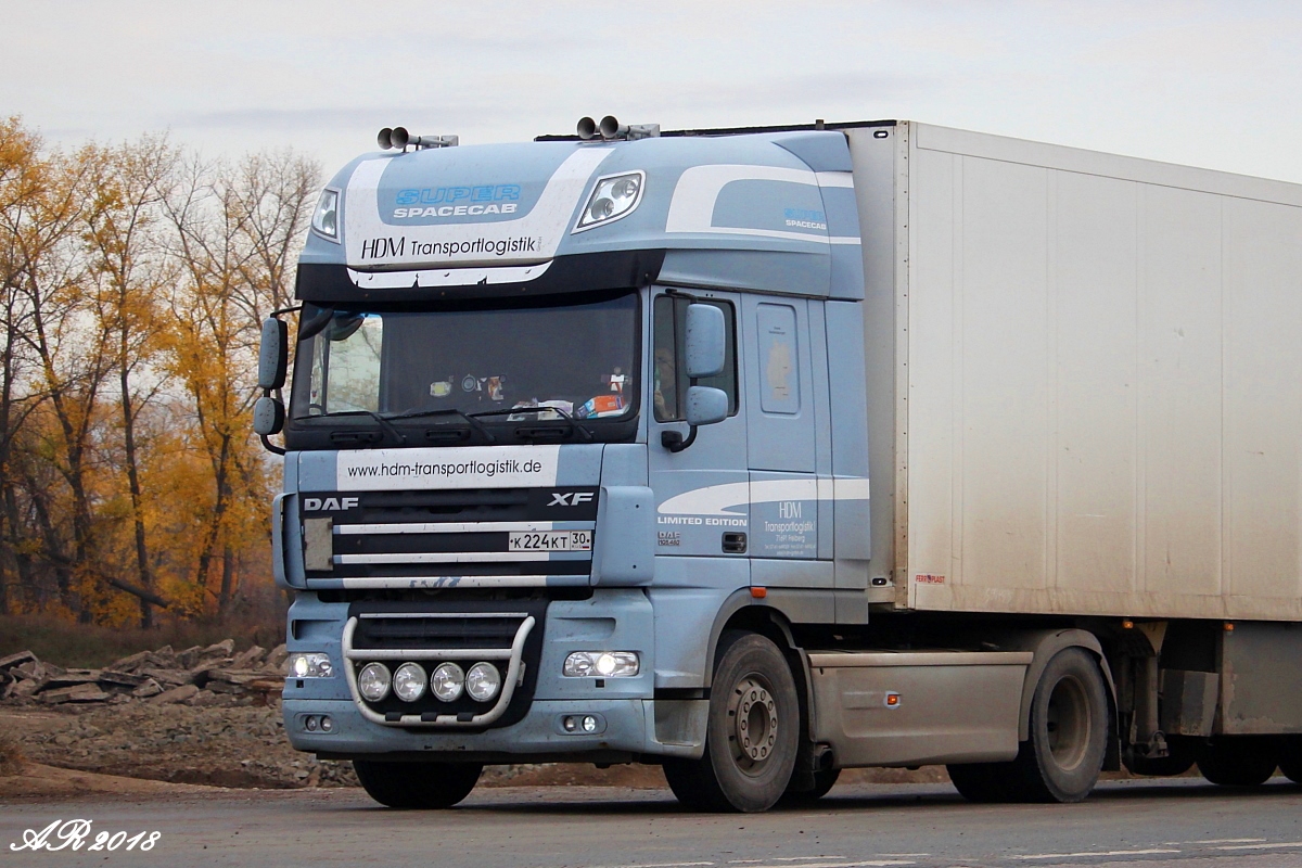 Астраханская область, № К 224 КТ 30 — DAF XF105 FT; DAF FT XF105 "Blue Edition" (Тамбовская область)