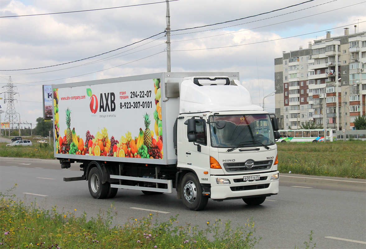 Красноярский край, № В 001 ТЕ 24 — Hino 500