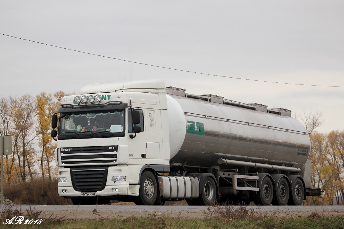 Воронежская область, № Р 015 АА 136 — DAF XF105 FT