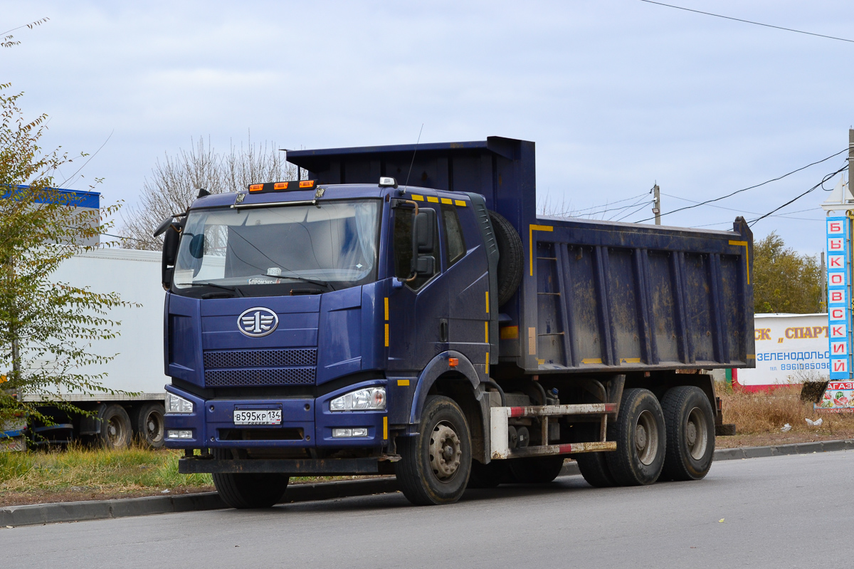 Волгоградская область, № В 595 КР 134 — FAW J6 CA3250