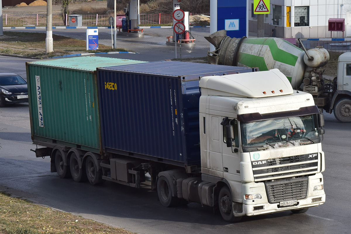 Волгоградская область, № М 876 ТО 34 — DAF XF95 FT