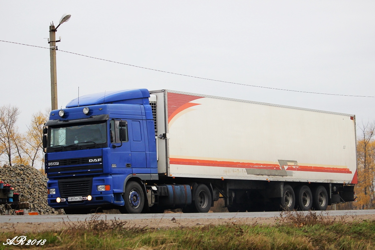 Пензенская область, № О 897 МТ 58 — DAF 95XF FT