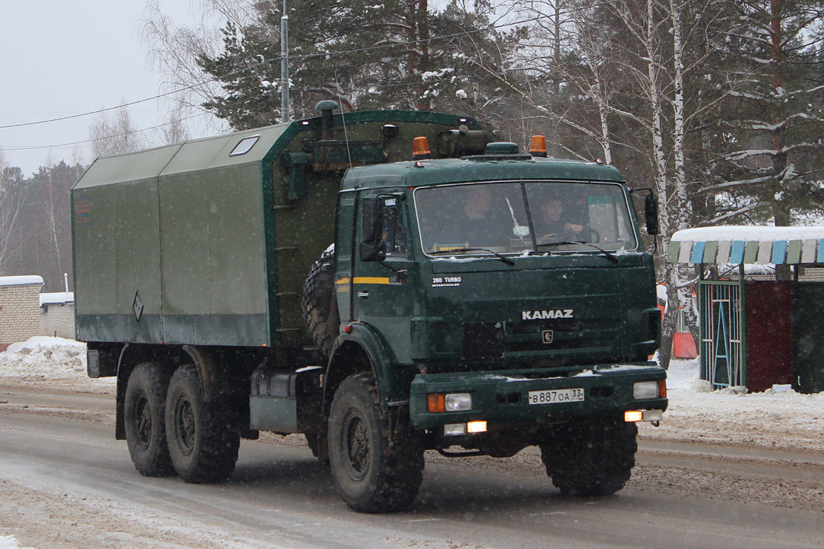 Владимирская область, № В 887 ОА 33 — КамАЗ-43118-10 [43118K]