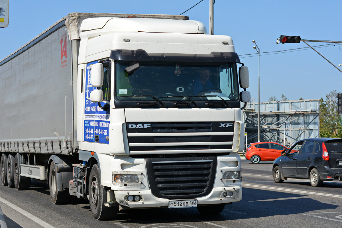 Краснодарский край, № Т 512 КВ 123 — DAF XF105 FT