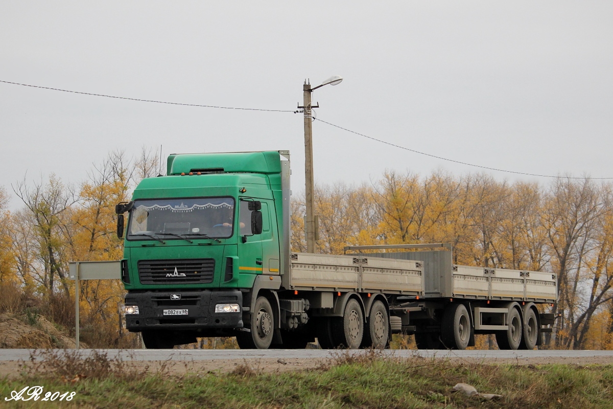 Тамбовская область, № Н 082 ЕХ 68 — МАЗ-6312 (общая модель)