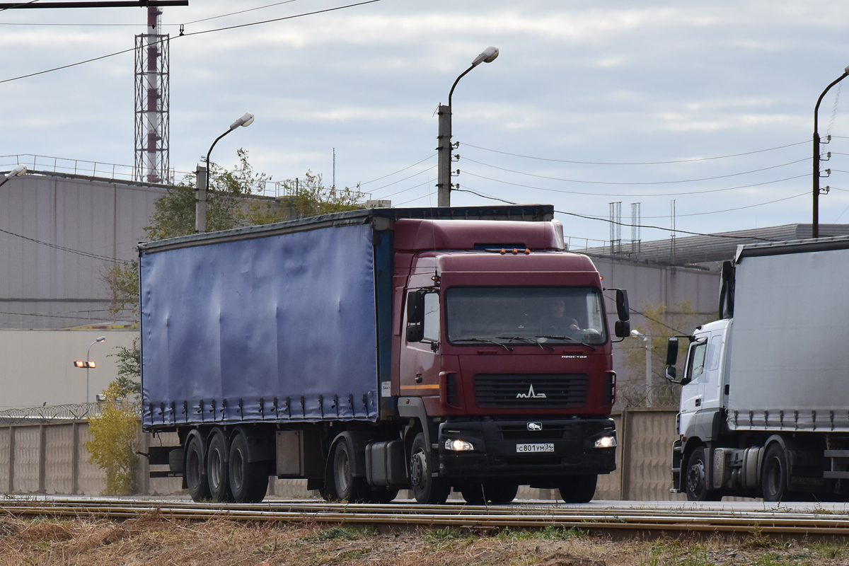 Волгоградская область, № С 801 УМ 34 — МАЗ-544018