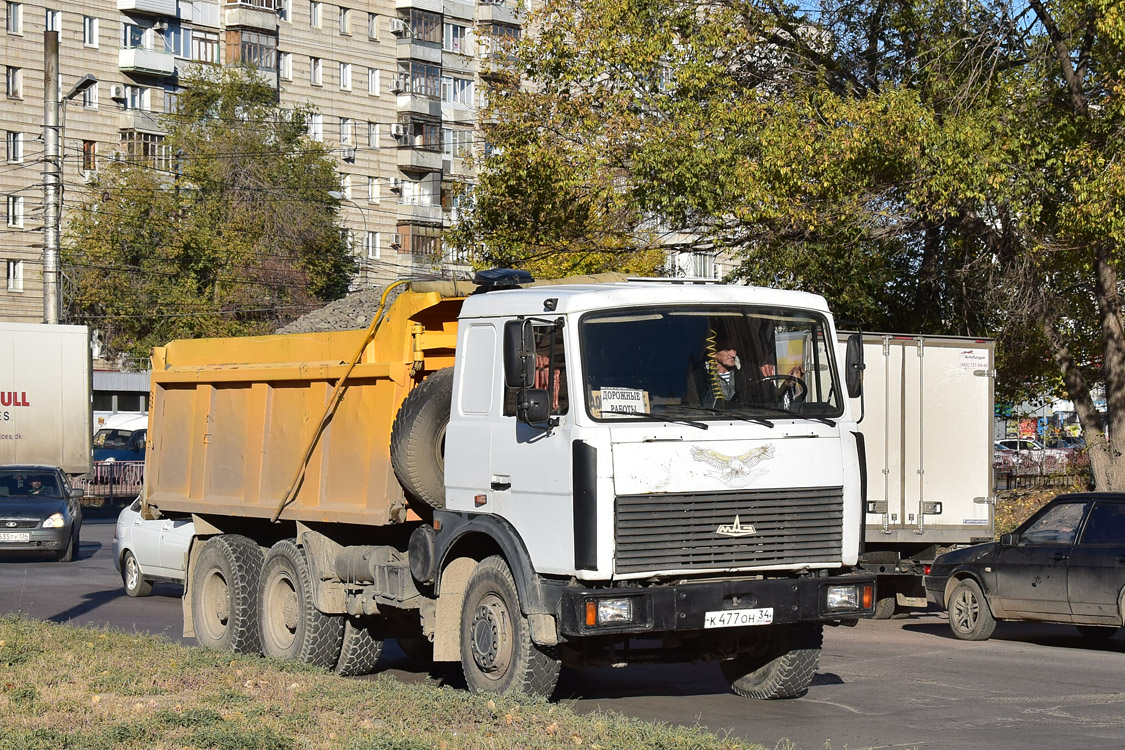 Волгоградская область, № К 477 ОН 34 — МАЗ-551605