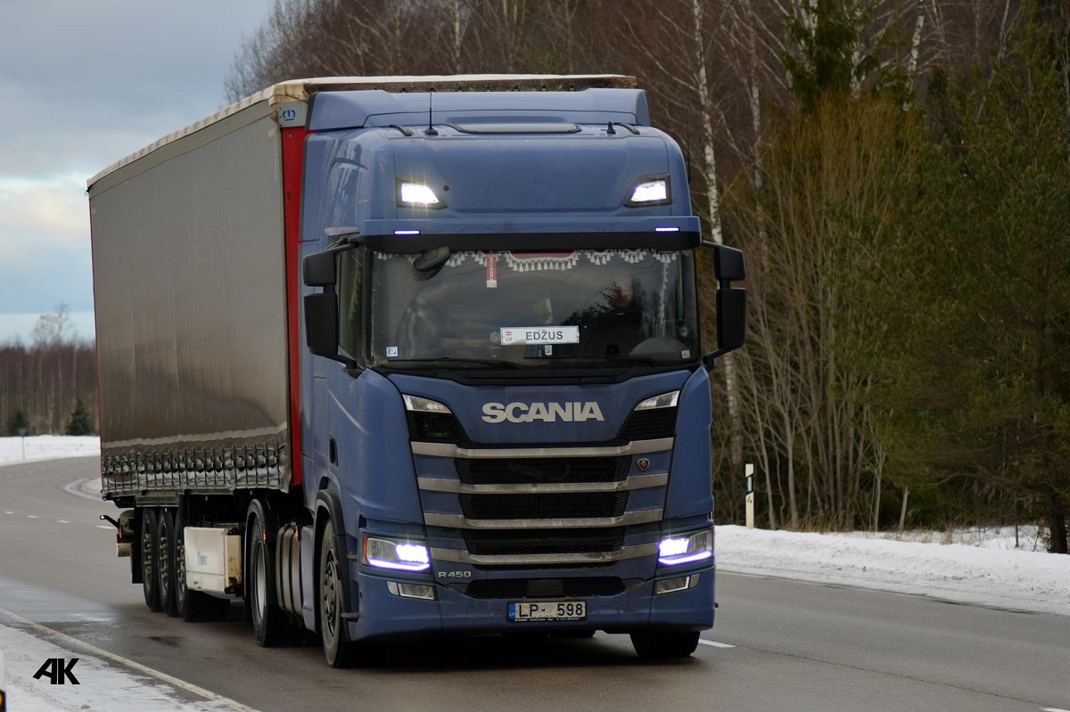 Латвия, № LP-598 — Scania ('2016) R450