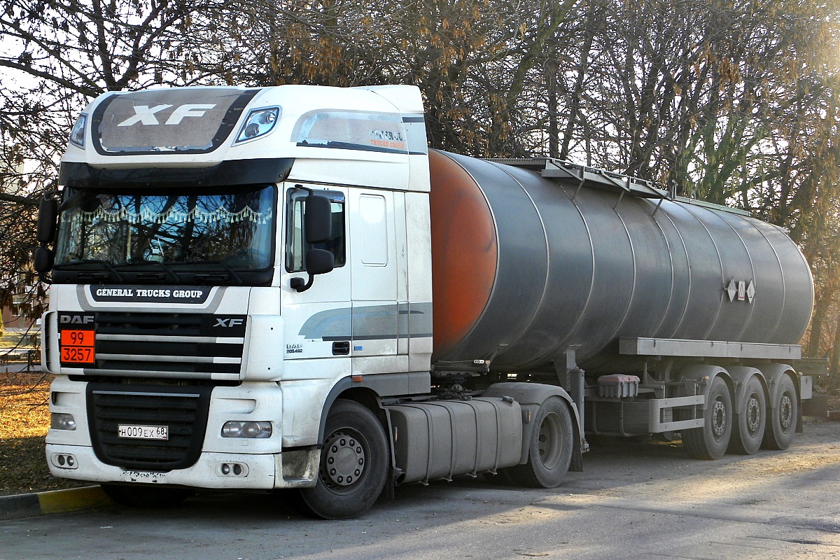 Тамбовская область, № Н 009 ЕХ 68 — DAF XF105 FT