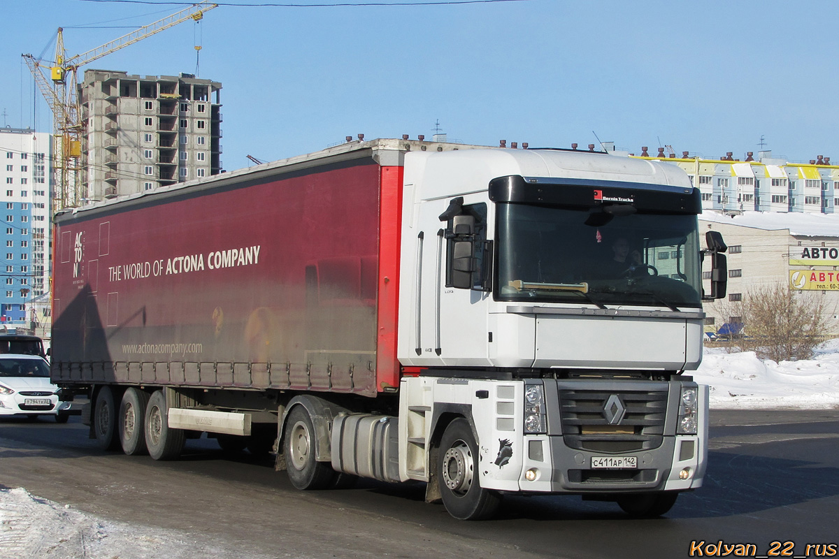 Кемеровская область, № С 411 АР 142 — Renault Magnum ('2008)