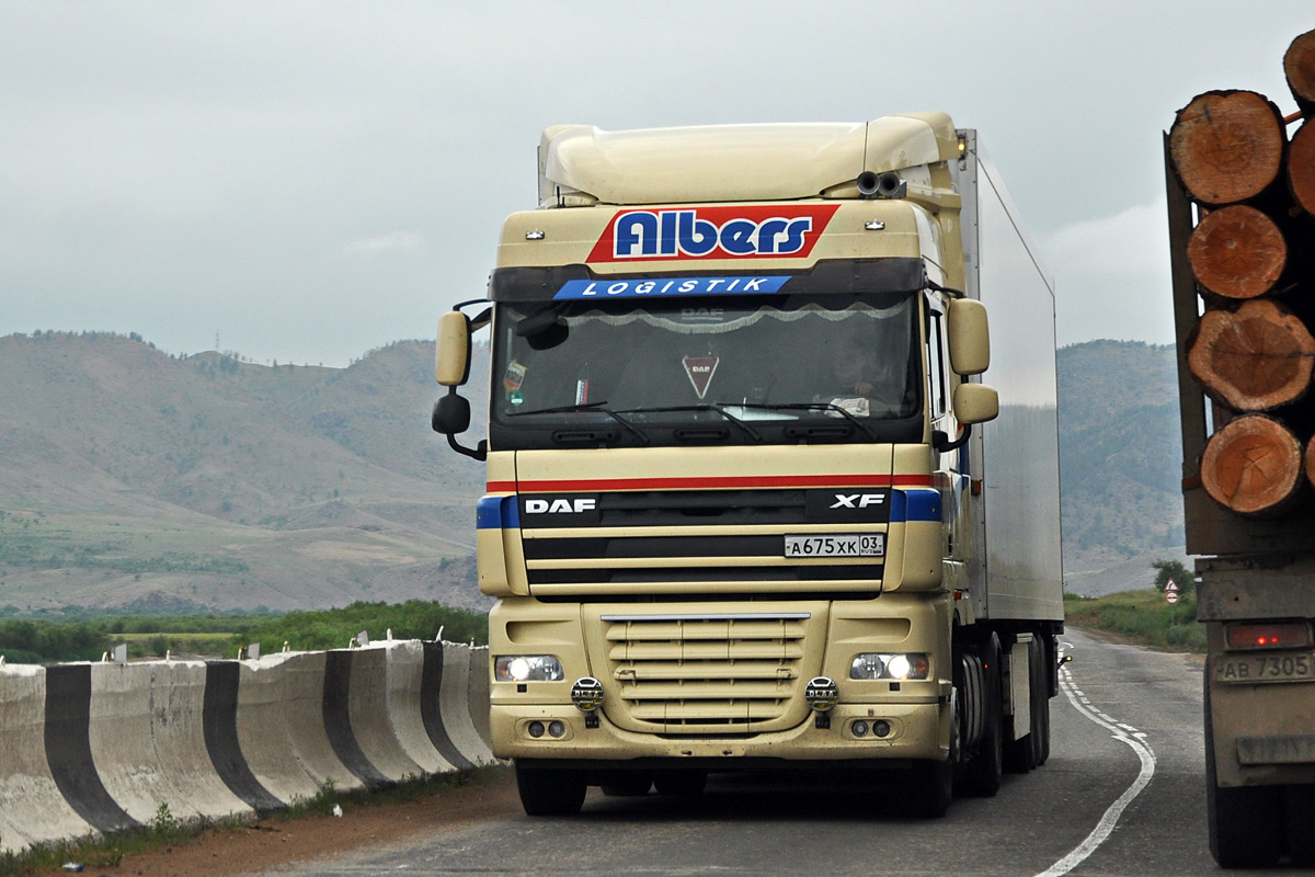 Бурятия, № А 675 ХК 03 — DAF XF105 FT