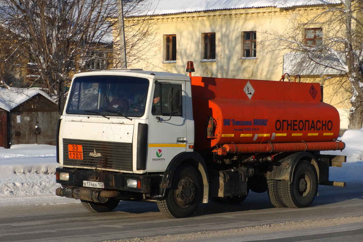 Башкортостан, № В 174 ВА 102 — МАЗ-533702