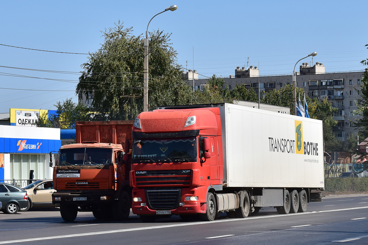 Волгоградская область, № В 344 ЕТ 134 — DAF XF105 FT