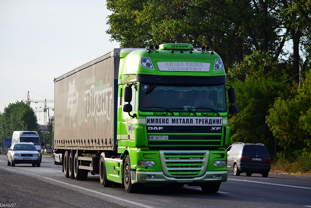 Днепропетровская область, № АЕ 0617 ІН — DAF XF105 FT