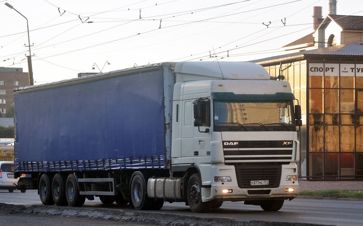 Челябинская область, № Р 377 МС 174 — DAF XF95 FT