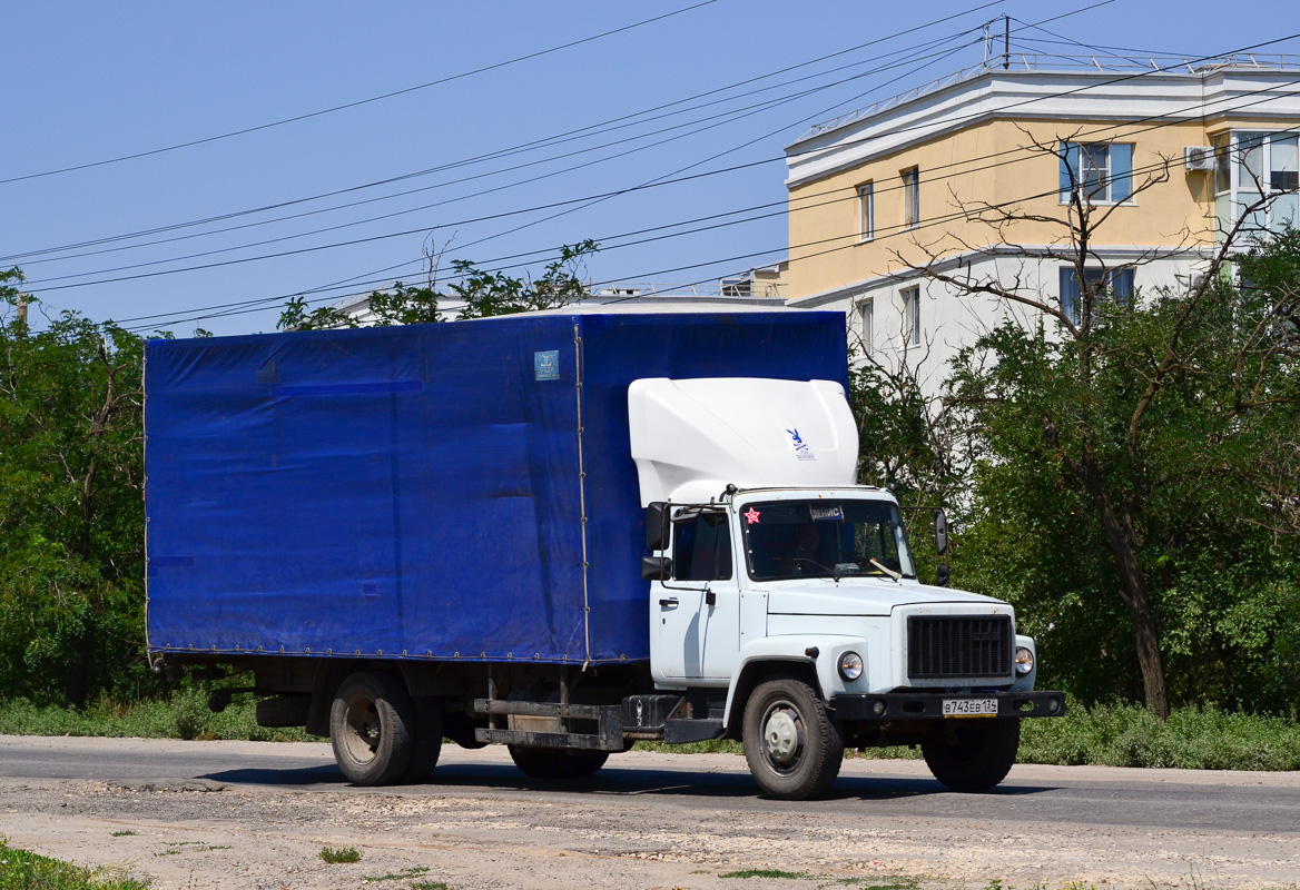 Волгоградская область, № В 743 ЕВ 134 — ГАЗ-3309