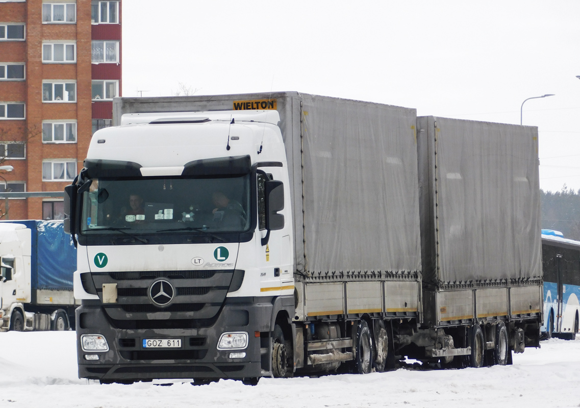 Литва, № GOZ 611 — Mercedes-Benz Actros ('2009) 2541