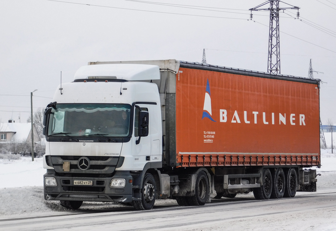 Архангельская область, № К 682 ХТ 29 — Mercedes-Benz Actros '09 1841 [Z9M]