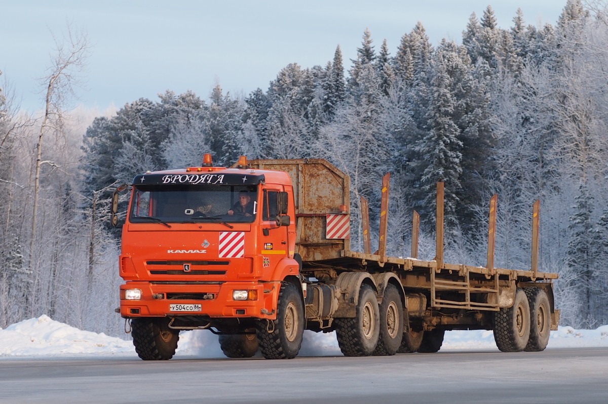 Ханты-Мансийский автоном.округ, № У 504 СО 86 — КамАЗ-53504-46