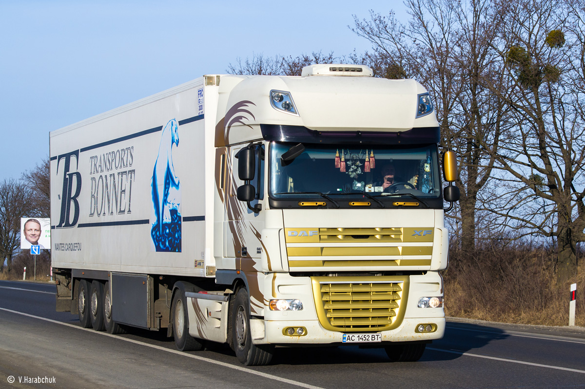 Волынская область, № АС 1452 ВТ — DAF XF105 FT