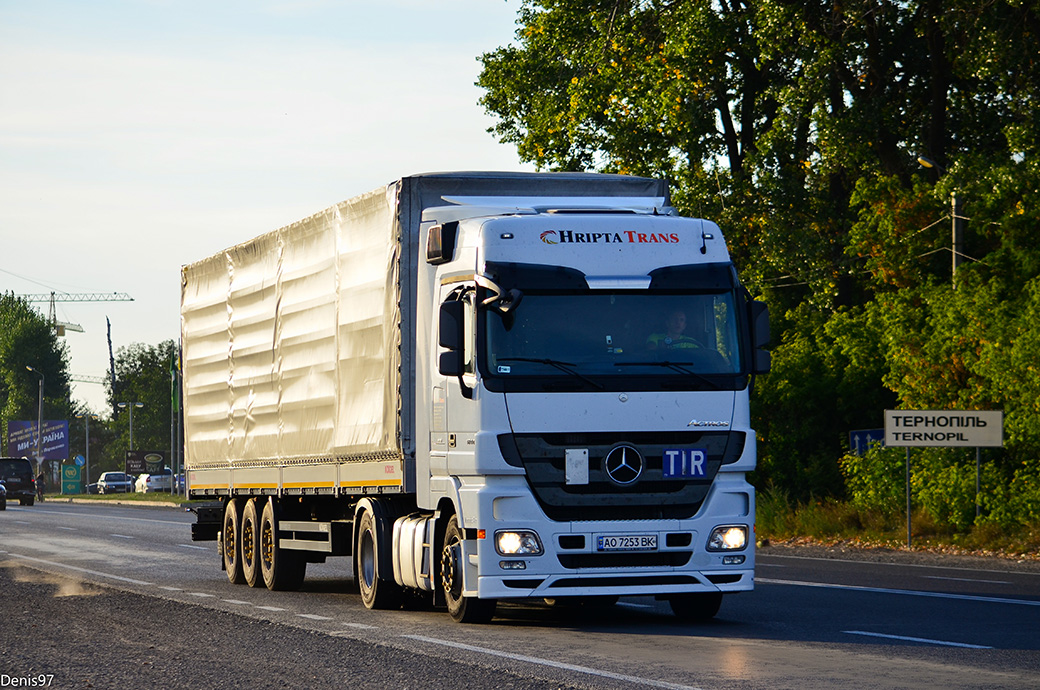 Закарпатская область, № АО 7253 ВК — Mercedes-Benz Actros ('2009) 1844