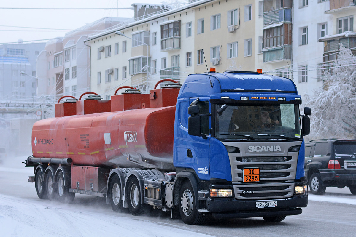 Омская область, № У 285 ЕР 55 — Scania ('2013) G440