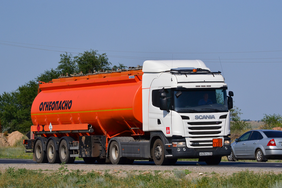 Волгоградская область, № В 636 ТС 134 — Scania ('2013) G400