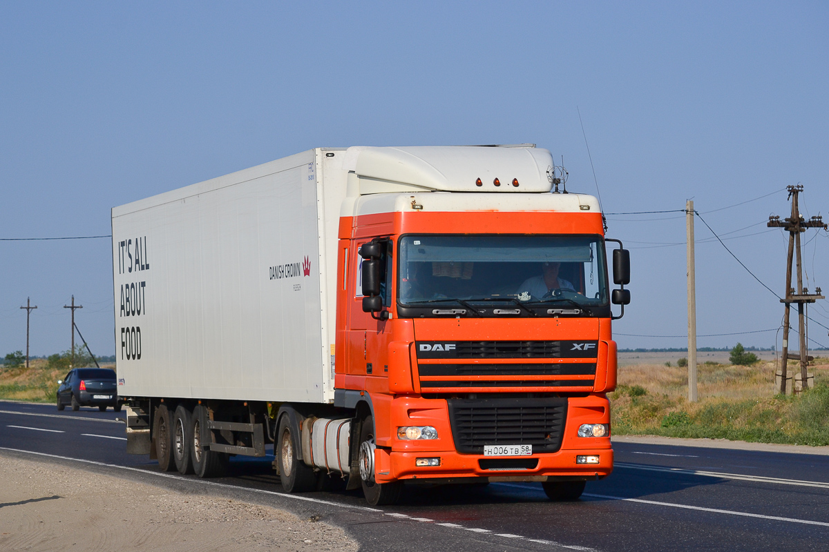 Пензенская область, № Н 006 ТВ 58 — DAF XF95 FT