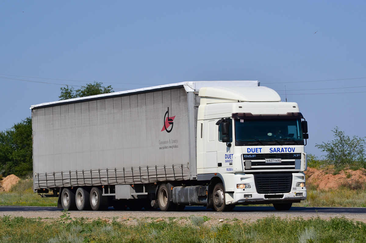 Саратовская область, № В 627 ТН 64 — DAF XF95 FT