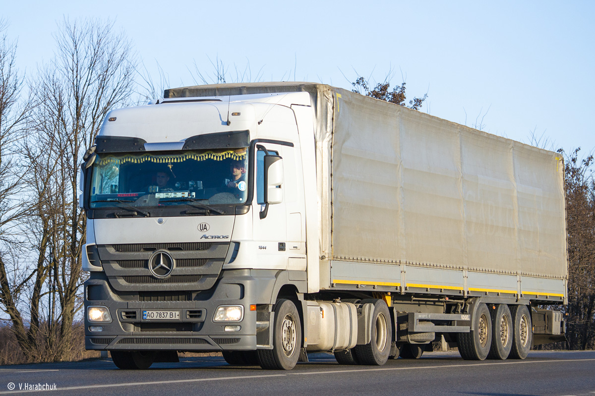 Закарпатская область, № АО 7837 ВІ — Mercedes-Benz Actros ('2009) 1844