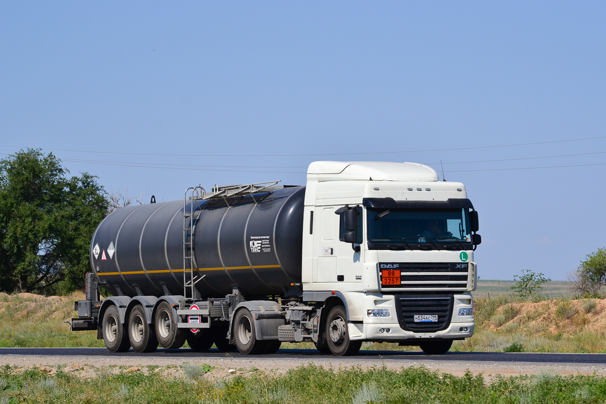 Москва, № Н 534 АС 799 — DAF XF105 FT