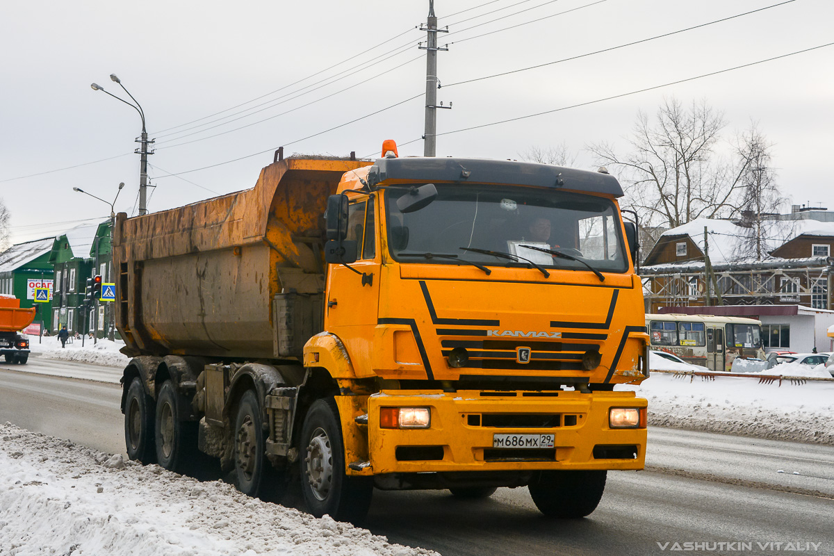 Архангельская область, № М 686 МХ 29 — КамАЗ-65201-63