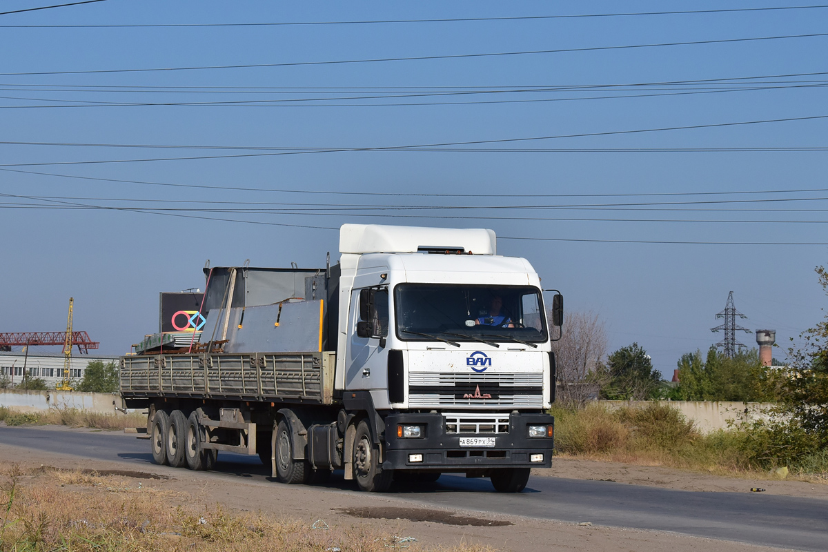 Волгоградская область, № А 869 РХ 34 — МАЗ-5440A5