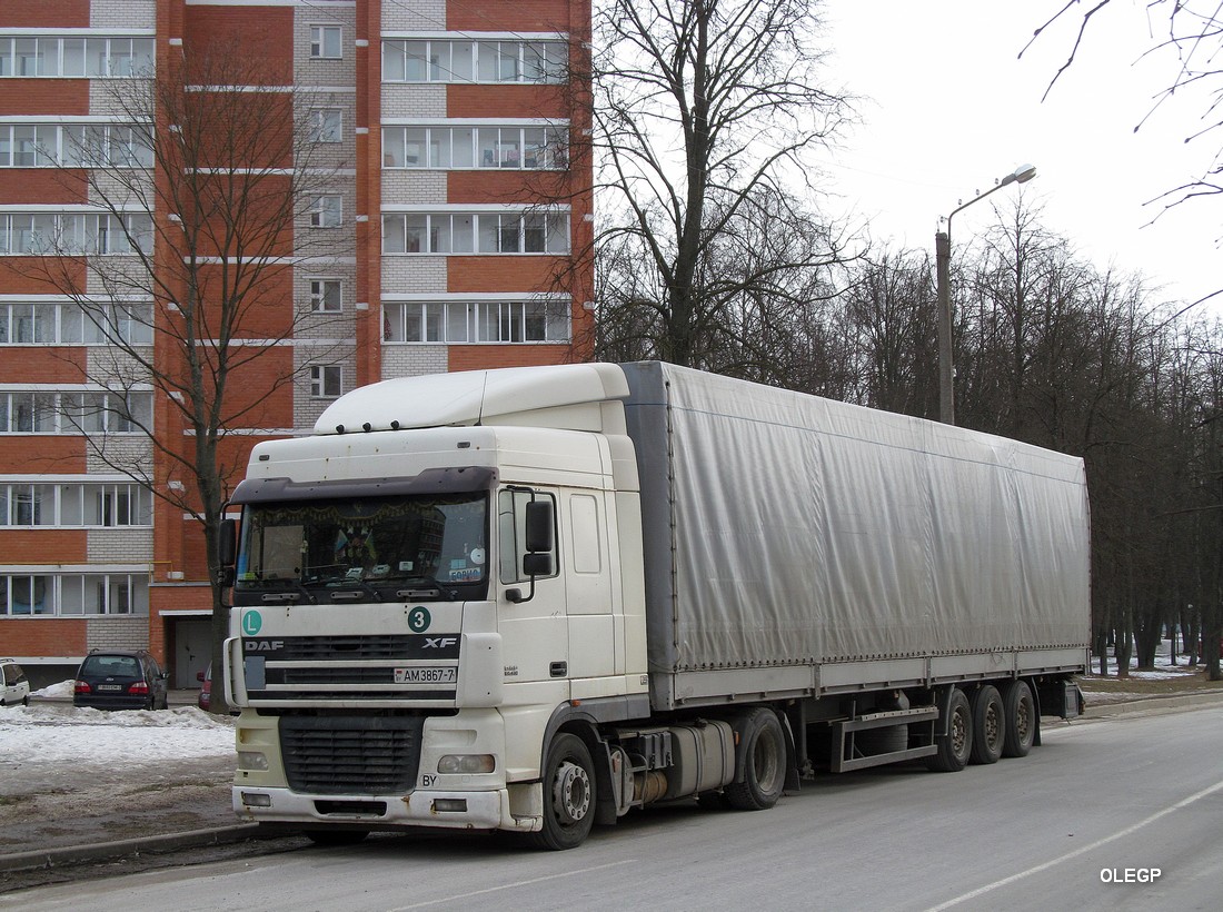 Минск, № АМ 3867-7 — DAF XF95 FT