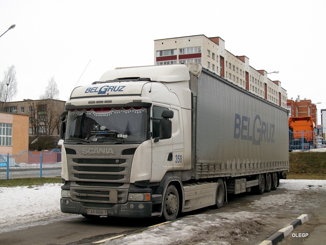 Минск, № 358 — Scania ('2013) R450