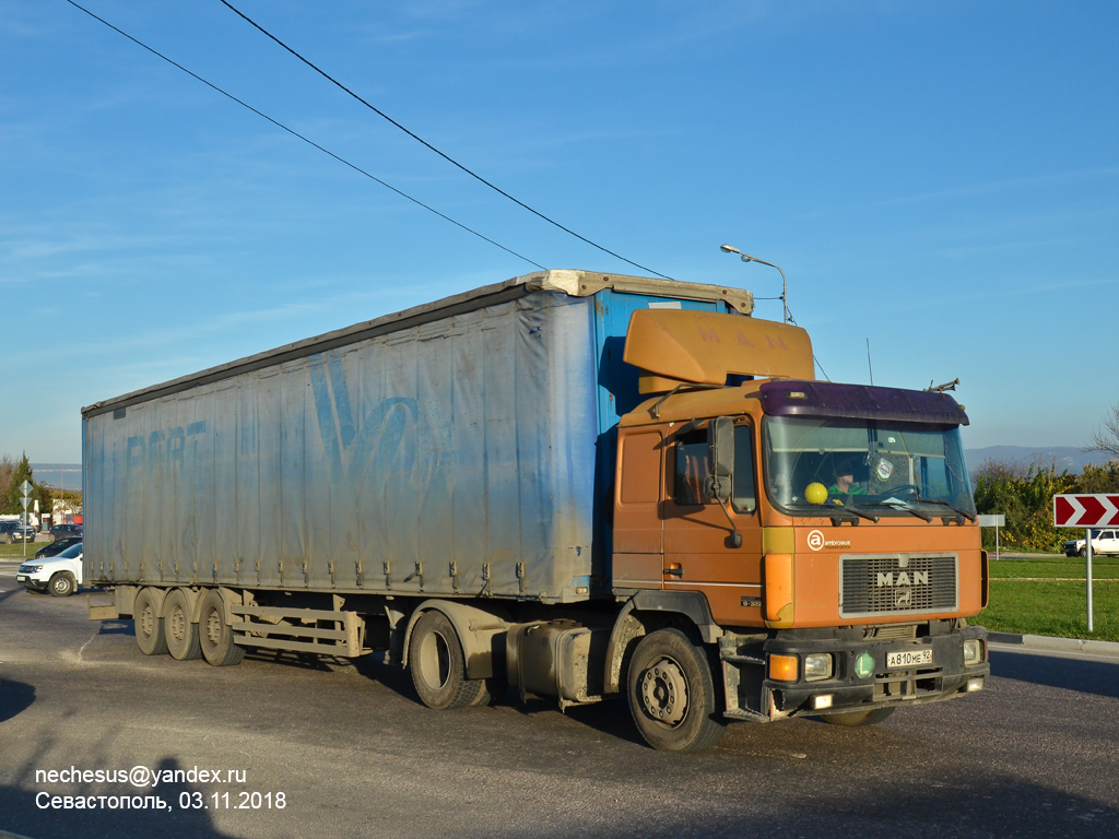 Севастополь, № А 810 МЕ 92 — MAN F90 (общая модель)