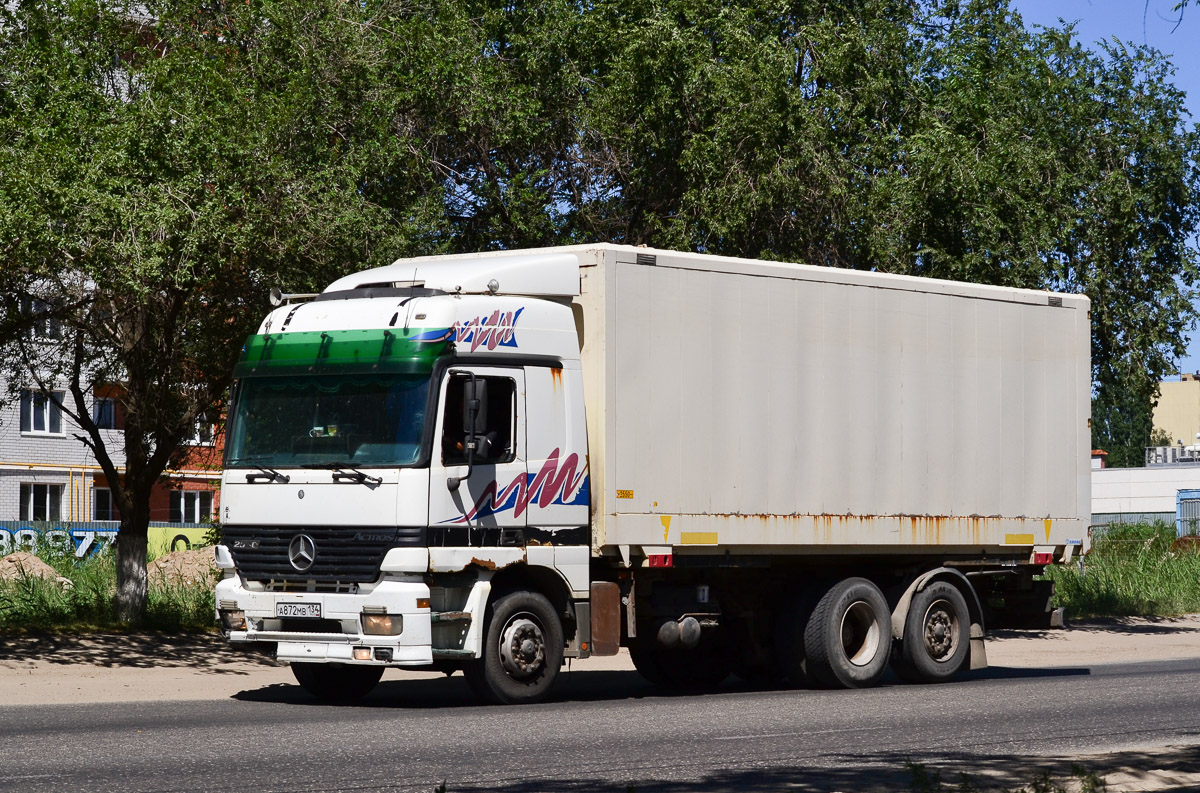 Волгоградская область, № А 872 МВ 134 — Mercedes-Benz Actros ('1997) 2540