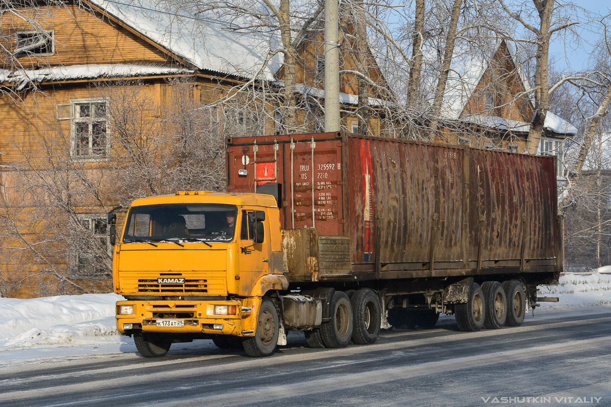 Архангельская область, № К 173 АТ 29 — КамАЗ-65116-62