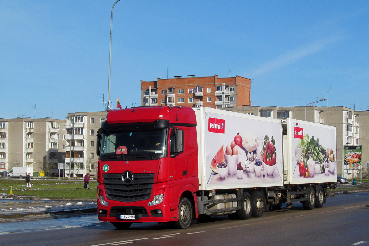 Литва, № JTV 383 — Mercedes-Benz Actros ('2011)