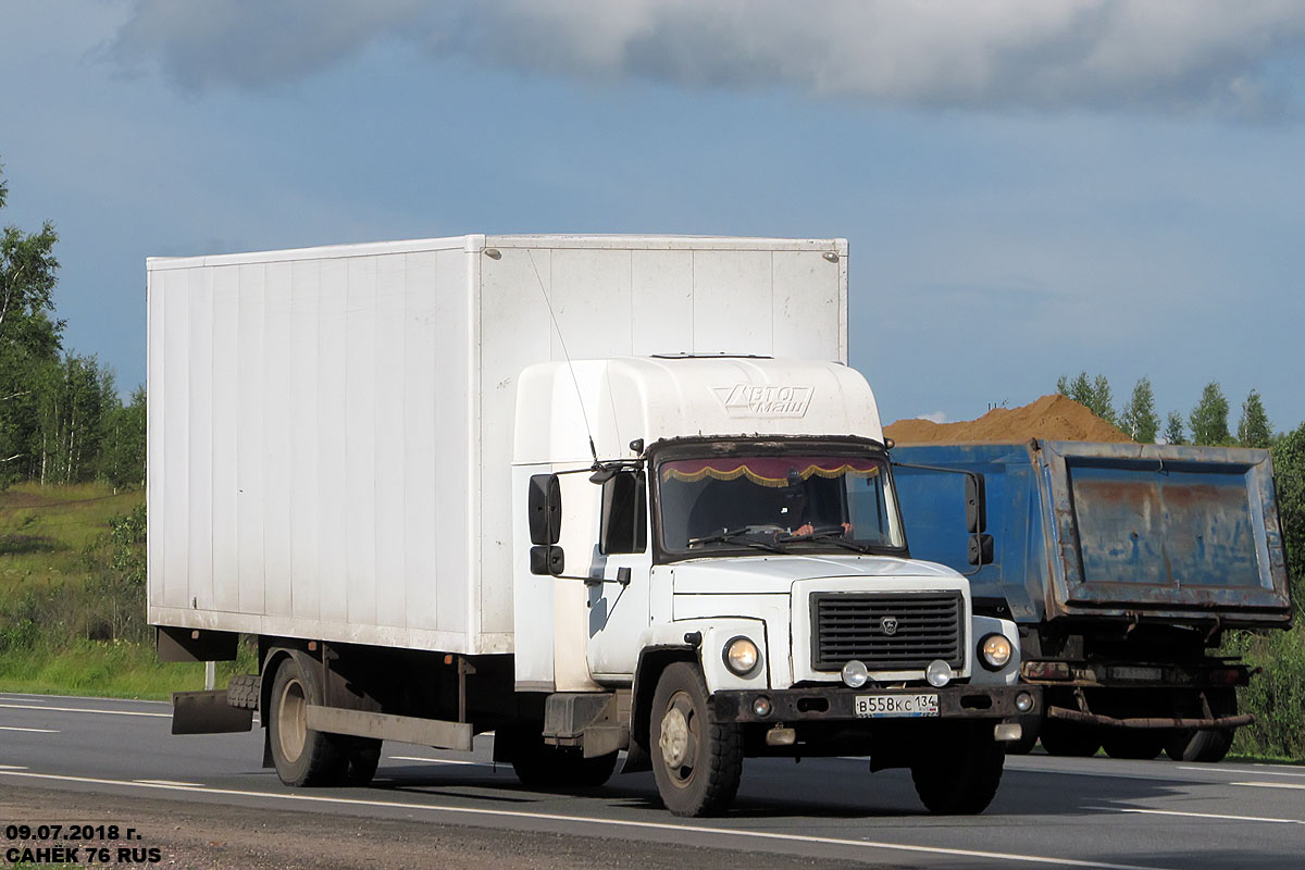 Волгоградская область, № В 558 КС 134 — ГАЗ-3309