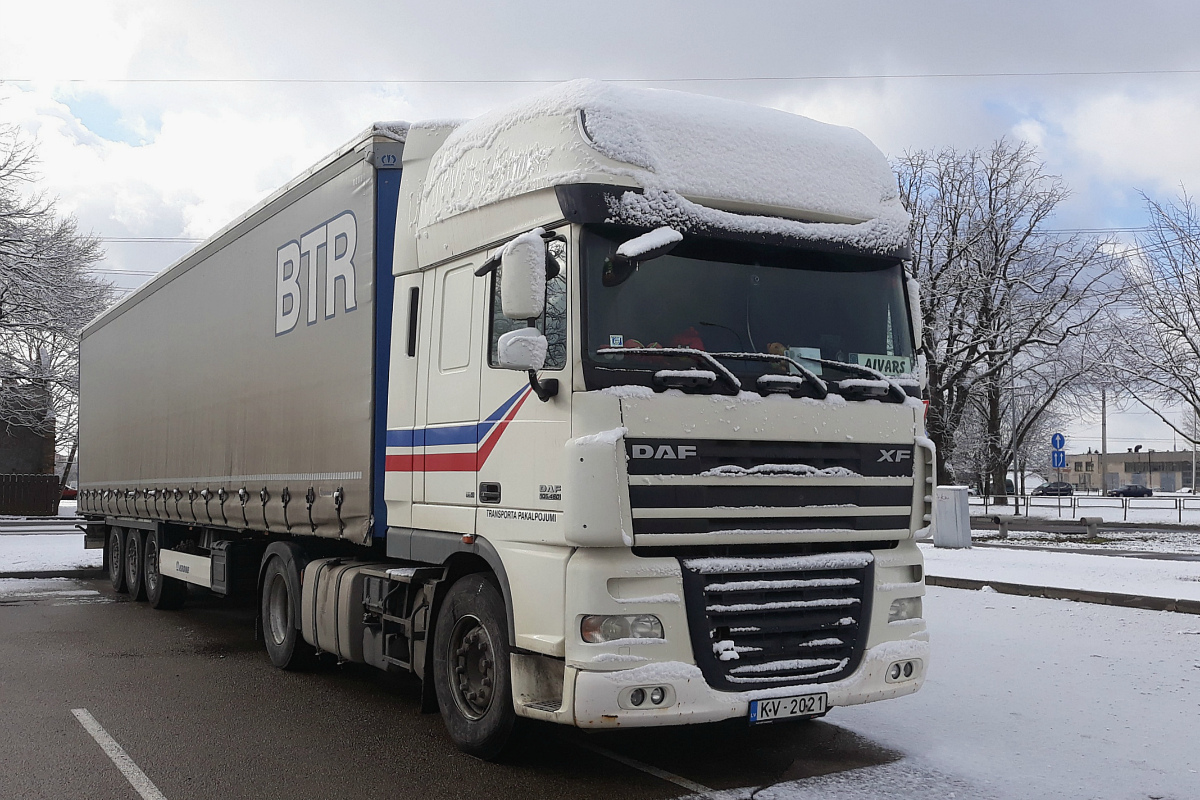 Латвия, № KV-2021 — DAF XF105 FT