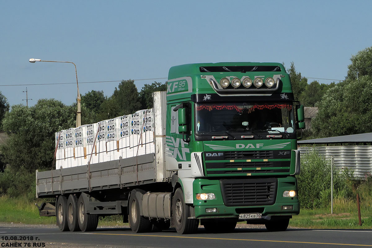 Московская область, № А 825 КВ 50 — DAF XF95 FT