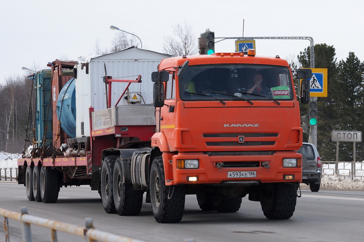 Ханты-Мансийский автоном.округ, № А 593 КЕ 186 — КамАЗ-53504-46