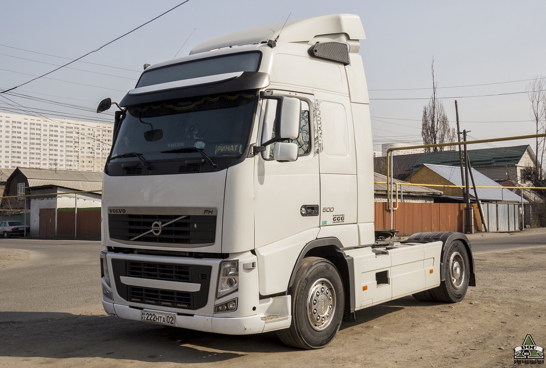 Алматы, № 222 HTA 02 — Volvo ('2008) FH.500