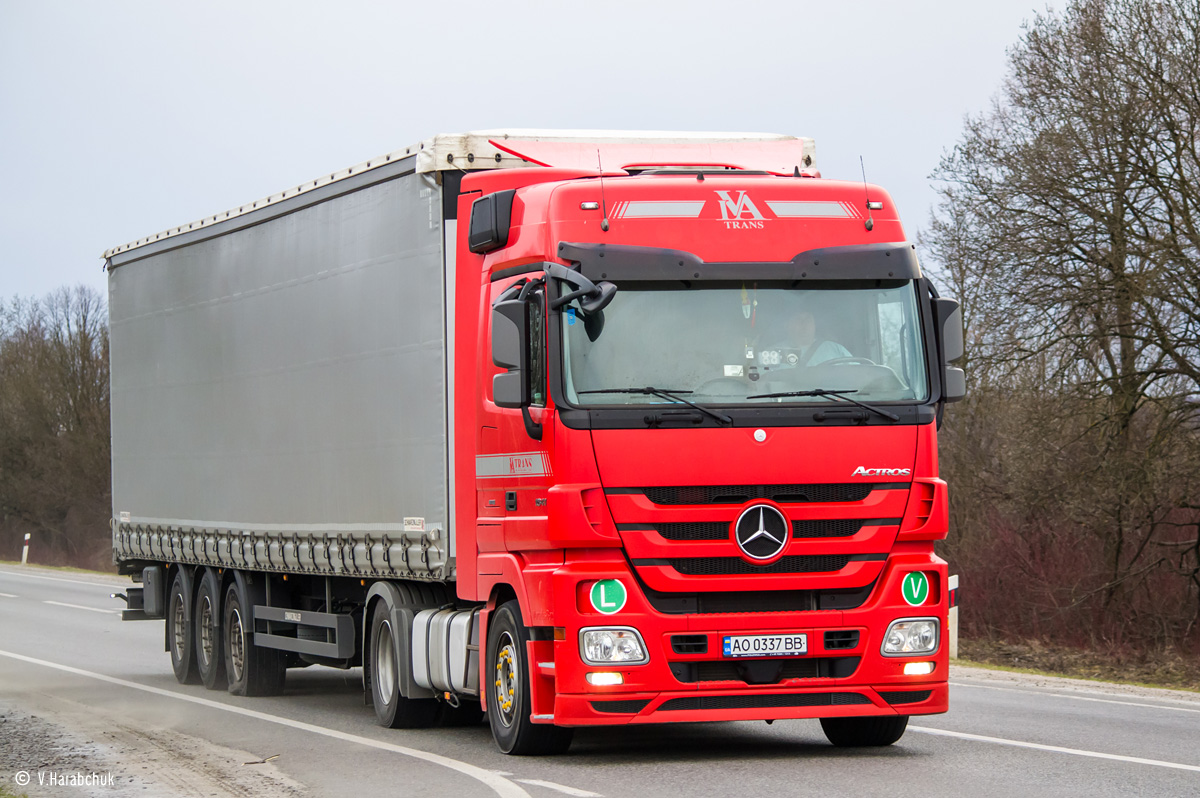 Закарпатская область, № АО 0337 ВВ — Mercedes-Benz Actros ('2009) 1841