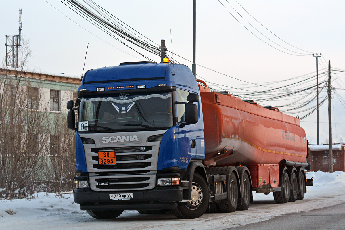 Омская область, № У 219 ЕР 55 — Scania ('2013) G440