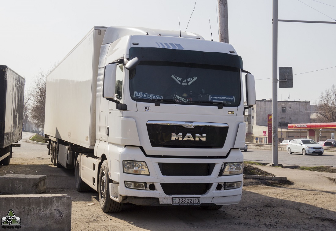 Костанайская область, № 333 ZZ 10 — MAN TGX ('2007) 18.440