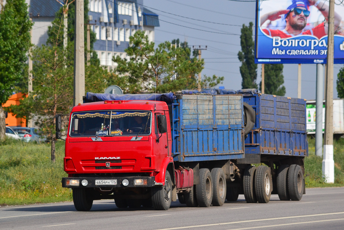 Волгоградская область, № А 654 РН 134 — КамАЗ-53215 [532150]